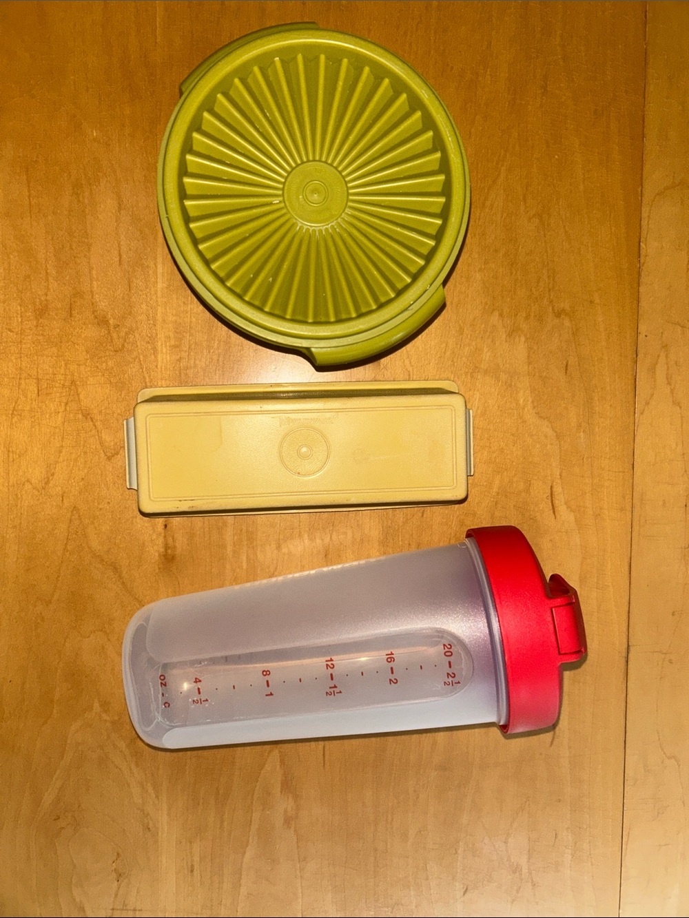 Vintage Tupperware lot. Butter keeper.